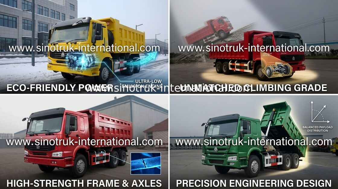 SINOTRUK HOWO টিপ্পার ডাম্প ট্রাক 10Wheels এলএইচডি 371 এইচপি ২5 টিটন 10-25 সিবিএম জেডজ3257 এন 3847এ