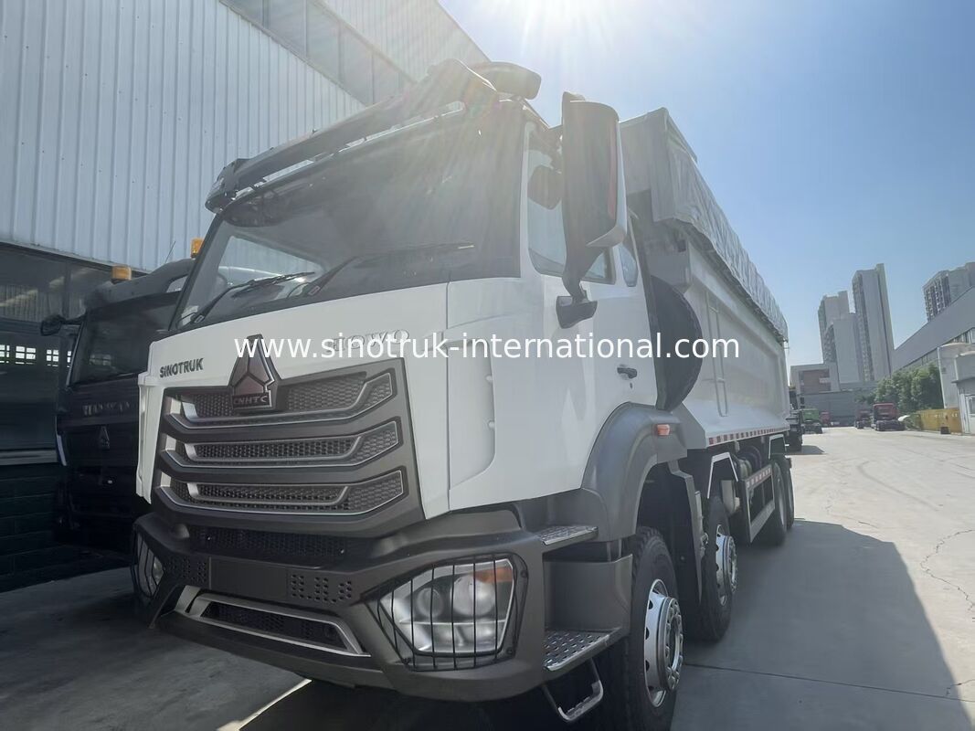 HOWO-NX ডাম্প ট্রাক 380HP উইচাই ইঞ্জিন, বৈদ্যুতিক টারপলিন, এবং ভারী-শুল্ক ম্যাঙ্গানিজ ইস্পাত কার্গো বক্স