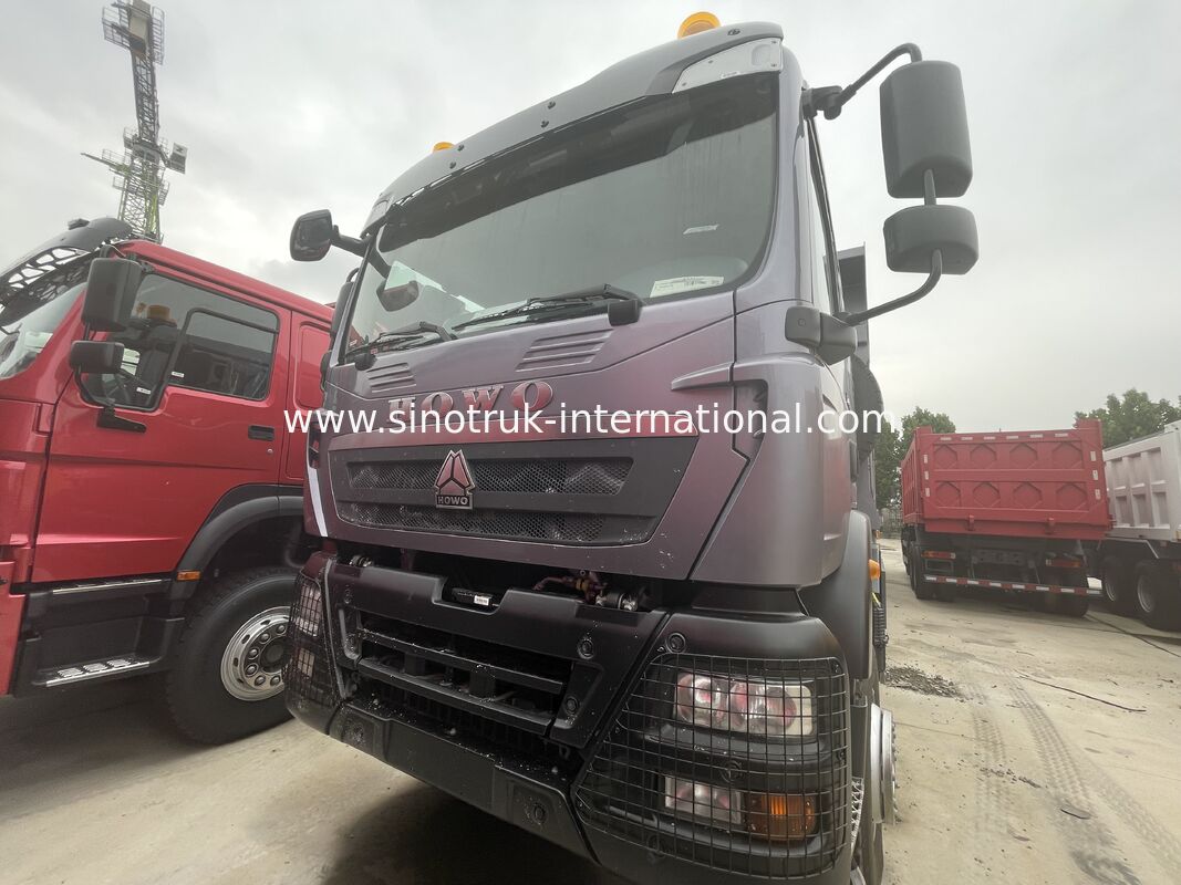 ভারী দায়িত্ব HOWO TX 8X4 টিপার ট্রাক 400HP ডাবল 16T পিছন অক্ষ ডাবল 9.5T গ্রে