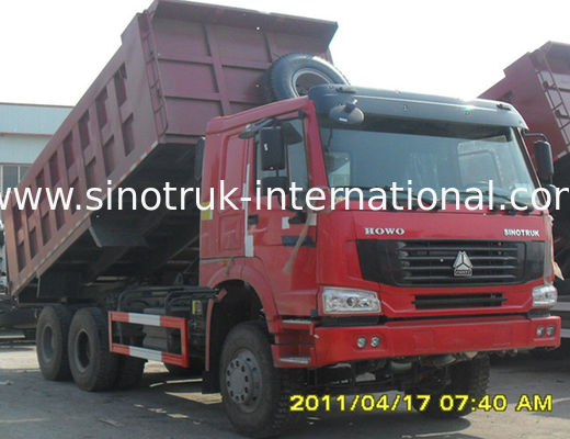 Tipper Dump Truck SINOTRUK HOWO 10 wheels loading capacity 25-40tons 10-25CBM