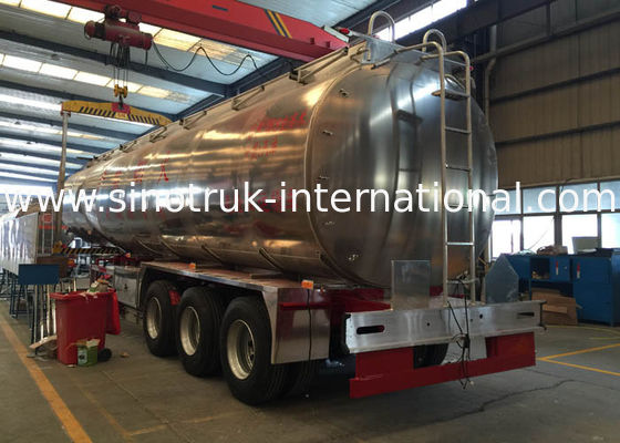 Stainless Steel Semi Trailer Water Tank Truck Hydraulic Flatbed Trailer