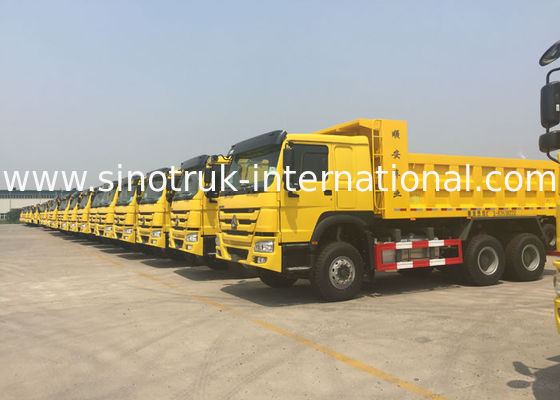 Tipper Dump Sino Howo Trucks 6X4 10-25 CBM For Construction Material Transport