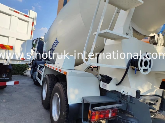 HOWO RHD 6*4 12CBM হোয়াইট মিক্সার ট্রাক উচ্চ অশ্বশক্তি 380HP উচ্চ দক্ষতা ইতালীয় মিশ্রণ ট্যাঙ্ক
