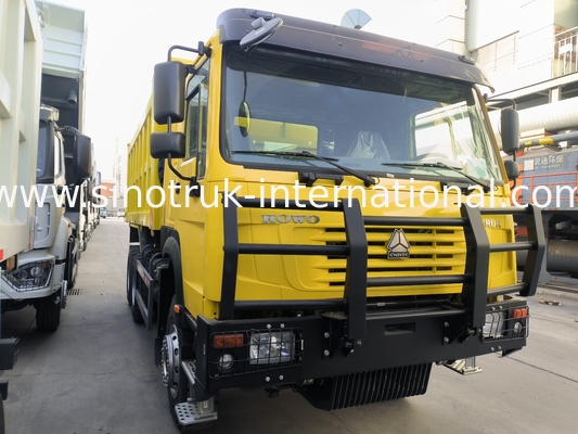 সিনোট্রুক হাও ট্যাপার ডাম্প ট্রাক 6 × 4 Lhd 10 চাকা 20CBM কার্গো বক্স মাইনিং টায়ার