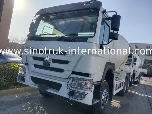 উচ্চ ঘোড়সওয়ার 400HP HOWO মিশ্রণ ট্রাক 6-12CBM LHD 6 × 4 10 চাকা