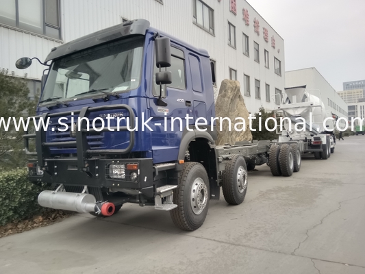 সিনোট্রুক হাও তেল ট্যাঙ্ক ট্রাক চ্যাসি 400HP 8X4 LHD 50 টন 40CBM