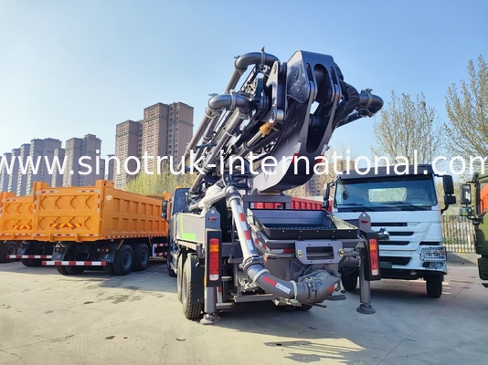 হাই রাইজ মাস্টারশিপ HOWO 380HP স্মার্ট পাম্প ট্রাক 52m বুম 6x4 ট্রাকশন অতুলনীয় উল্লম্ব ঢালাই জন্য