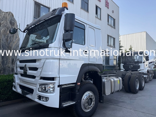 SINOTRUK HOWO ট্রাক চ্যাসি SINOTRUK ইঞ্জিন371HP 6 × 4 RHD সতর্কতা আলো সহ ডাম্প ট্রাক কার্গো ট্রাক ওয়াটার ট্রাক ব্যবহৃত