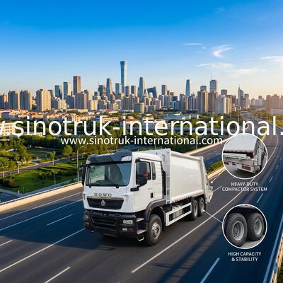 371HP ইঞ্জিন এবং ভারী-শুল্ক টায়ার সহ 18m³ বড় ভলিউম কম্প্রেশন গার্বেজ ট্রাক দক্ষ বর্জ্য ব্যবস্থাপনার জন্য