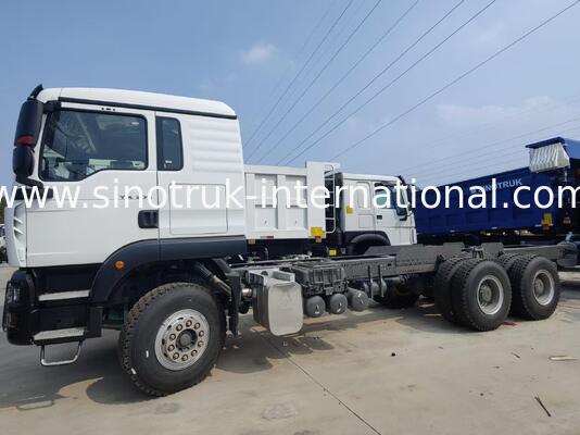 SINOTRUK TX ডাম্প ট্রাক চ্যাসিস ৩৭1HP ইঞ্জিন সহ, ৩০-৪০ টন লোড ক্ষমতা এবং LHD / RHD ঐচ্ছিক