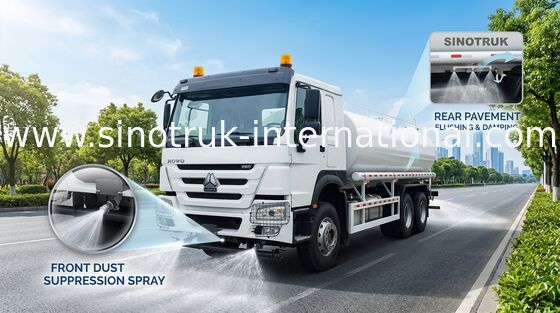 হোয়াইট 30CBM ওয়াটার ট্যাঙ্কার (6×4, 380HP, বাম-হ্যান্ড ড্রাইভ): তরল পরিবহনের জন্য মূল সুবিধা