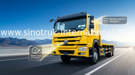 LHD ZZ1257S4641W 371HP 7.65 মি দীর্ঘ বিছানা কার্গো ট্রাক