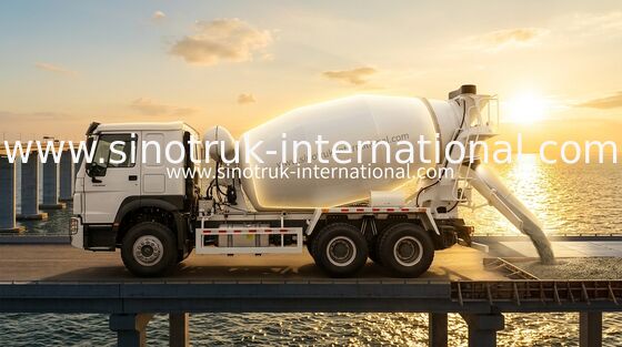 SINOTRUK HOWO 6×4 10 চাকা কংক্রিট মিশুক ট্রাক 400 এইচপি উচ্চ দক্ষতা LHD