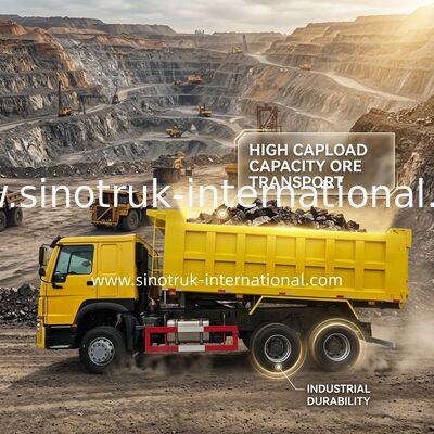 SINOTRUK HOWO টিপার ডাম্প ট্রাক LHD 6×4 400HP 20CBM