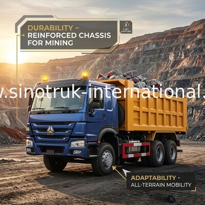 SINOTRUK HOWO টিপার ডাম্প ট্রাক LHD 6×4 400HP