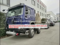সিনোট্রুক হাও তেল ট্যাঙ্ক ট্রাক চ্যাসি 400HP 8X4 LHD 50tons 40CBM