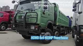 ভারী দায়িত্ব প্রকল্পের জন্য Sinotruk HOWO 8x4 400HP ট্রাক