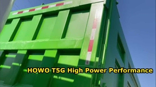 HOWO T5G ডাম্প ট্রাক 340HP শক্তিশালী নির্ভরযোগ্য কর্মক্ষমতা