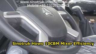 Sinotruk Howo 10CBM কংক্রিট মিক্সার ট্রাক উচ্চ কর্মক্ষমতা