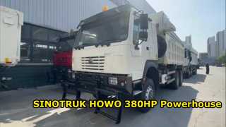 SINOTRUK HOWO 380HP টিপার ট্রাক হেভি ডিউটি ​​পারফরম্যান্স