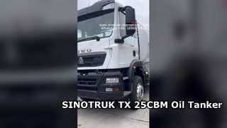 SINOTRUK TX 6X4 তেল ট্যাঙ্কার ট্রাক উচ্চ দক্ষতা পরিবহন